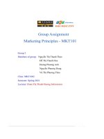 group assignment marketing principles mkt101 fpt digital retail joint stock company fpt retail