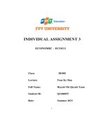 individual assignment 3 i phân tích cung và cầu của sản phẩm