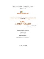 topic a great manager