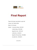 final report project kinh doanh cung cấp dịch vụ giúp việc