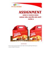 tiểu luận tổng quan về doanh nghiệp richy vàngành hàng bánh kẹo việt nam