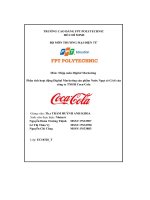 tiểu luận phân tích hoạt động digital marketing sản phẩm nước ngọt có gas củacông ty tnhh coca cola