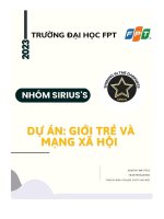 dự án giới trẻ và mạng xã hội