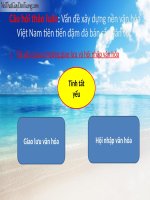 Tiểu luận - đề tài - vấn đề xây dựng văn hóa việt nam đậm đà bản sắc dân tộc