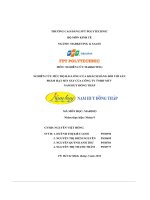 tiểu luận nghiên cứu mức độ hài lòng của khách hàng đối với sảnphẩm hạt sen sấy của công ty tnhh mtv nam huy đồng tháp