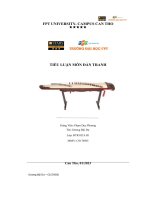 tiểu luận môn đàn tranh