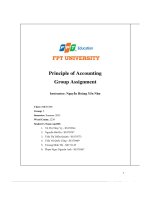 principle of accounting group assignment