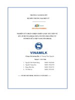 nghiên cứu hoàn thiện chiến lược xúc tiến về sữa tươi vinamilk chứa tổ tến cho công ty cổ phần sữa việt nam vinamilk