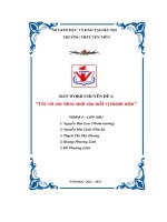 tôi với sức khỏe sinh sản tuổi vị thành niên