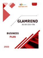 glamrend report 4 áo dài cách tân business plan