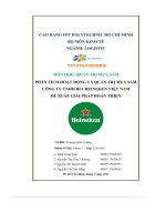 tiểu luận phân tích hoạt động và quản trị mua sắmcông ty tnhh bia heineken việt nam đề xuất giải pháp hoàn thiện