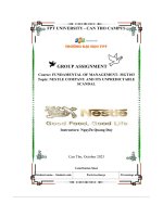 group assignment fundamental of management mgt103 topic nestle company and its unpredictable scandal