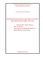 Sáng kiến kinh nghiệm môn toán 4 sách kết nối tri thức 2023 theo hướng phát triển năng lực