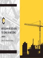 tiểu luận mối quan hệ giữa đầu tư công và nợ công