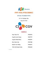 tiểu luận emailmarketing cj cgv hangul cj cgv là chuỗi rạp chiếu phim đa quốc gia của hàn quốc