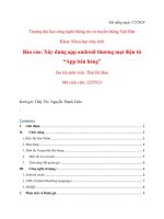 báo cáo xây dưng app android thương mại điện tử app bán hàng