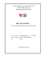 tiểu luận đồ án cơ sở 2 đề tài xây dựng website bán giày thể thao online