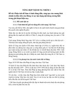 phân tích để làm rõ tính đúng đắn sáng tạo của cương lĩnh chính trị đầu tiên của đảng và sự vận dụng nội dung cương lĩnh trong giai đoạn hiện nay