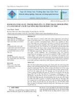 EVALUATING MILK YIELD, MILK COMPOSITION AND NUTRIENT STATUS OF LACTATING DAIRY COWS RAISED AT SMALL-HOLDER FARMS IN CAN THO CITY