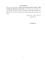 Luận văn thạc sĩ Quản lý xây dựng: Nâng cao khả năng cạnh tranh của Công ty Trách nhiệm hữu hạn Sơn Hải trong đấu thầu thi công xây lắp
