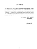 Luận văn thạc sĩ Quản lý Kinh tế: Một số giải pháp tăng cường công tác đào tạo nghề cho lao động nông thôn trên địa bàn huyện Lộc Bình, tỉnh Lạng Sơn