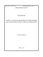 Luận văn thạc sĩ Xây dựng công trình thủy: Nghiên cứu sử dụng kết hợp mô hình toán trong kiểm định chất lượng đập bê tông đầm lăn trong quá trình thi công