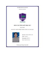 báo cáo tổng kết học kì 3 học phần đạo đức nghề nghiệp trong lĩnh vực giáo dục