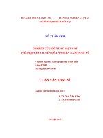 Luận văn thạc sĩ Xây dựng công trình biển: Nghiên cứu đề xuất mặt cắt phù hợp cho tuyến đê lấn biển nam Đình Vũ