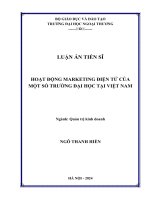Hoạt động marketing điện tử của một số trường đại học tại Việt Nam