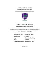 khoá luận tốt nghiệp nghiên cứu bầu không khí tâm lý học sinh trường thpt khoa học giáo dục