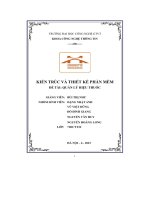 kiến trúc và thiết kế phần mềm đề tài quản lý hiệu thuốc