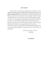 Luận văn thạc sĩ Quản lý xây dựng: Nghiên cứu công tác quản lý chi phí dự án đầu tư xây dựng theo dự toán - Ứng dụng tại Tập đoàn Hà Đô