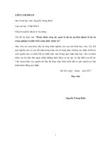 Luận văn thạc sĩ Quản lý xây dựng: Hoàn thiện công tác quản lí dự án tại Ban quản lí dự án nông nghiệp và Phát triển nông thôn Nghệ An