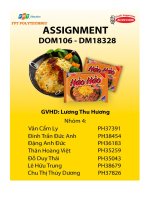 tiểu luận mô tả thị trường ngành hànglựa chọn và hành vi sử dụng sản phẩm công ty cổ phần acecook việt nam