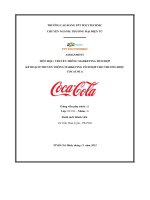 tiểu luận truyền thông marketing tích hợp kế hoạch truyền thông marketing tích hợp cho thương hiệucocacola