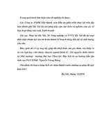 Luận văn thạc sĩ Kinh tế Tài nguyên thiên nhiên và Môi trường: Nghiên cứu kiến nghị một số giải pháp quản lý và khai thác hệ thống công trình thủy lợi trên địa bàn thành phố Hà Nội