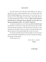 Luận văn thạc sĩ Quản lý xây dựng: Nghiên cứu, đề xuất một số giải pháp nâng cao chất lượng công tác thẩm định các dự án đầu tư xây dựng của Phòng quản lý XDCT - Sở NN & PTNT Thanh Hóa