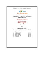 tiểu luận assignment truyền thông đaphương tiện thương hiệu chocopie
