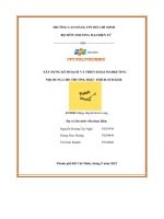 tiểu luận xây dựng kế hoạch và triển khai marketing nội dung cho thương hiệu thích sticker