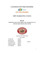 tiểu luận đề tài trình bày phân tích chiến lược marketing củathương hiệu highlands coffee