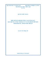 Luận văn thạc sĩ Quản lý xây dựng: Một số giải pháp nâng cao năng lực Ban quản lý Dự án Đầu tư và Xây dựng huyện Ninh Phước, tỉnh Ninh Thuận