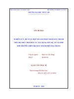 Luận văn thạc sĩ Quản lý xây dựng: Nghiên cứu, đề xuất một số giải pháp nhằm đẩy nhanh tiến độ thực hiện đầu tư xây dựng tiểu dự án vệ sinh môi trường trên địa bàn thành phố Nha Trang