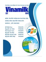 tiểu luận truyền thông đa phương tiện vinamilk công ty cổ phần sữa việt nam vietnam dairy products jointstock company