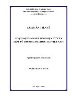Hoạt động marketing điện tử của một số trường đại học tại Việt Nam