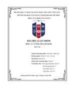 bài tiểu luận nhóm tư tưởng hồ chí minh phân tích quan điểm sáng tạo của hcm về cách mạng giải phóng dân tộc