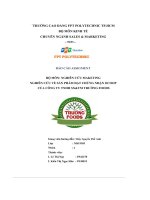 tiểu luận nghiên cứu về sản phẩm đạt chứng nhận ocoop của công ty tnhh sxtm trường foods