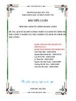 lịch sử ra đời và phát triển của kinh tế chính trị mác lênin ý nghĩa của việc nghiên cứu kinh tế chính trị mác lênin