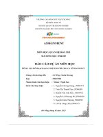 tiểu luận đề tài lập kế hoạch quan hệ báo chí cho ca sĩ thanh duy