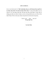 Luận văn thạc sĩ Quản lý Kinh tế: Một số giải pháp nâng cao chất lượng đào tạo nghề cho lao động nông thôn trên địa bàn huyện Hữu Lũng