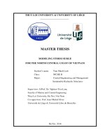 Luận văn thạc sĩ: Modelling storm surge for the north central coast of Vietnam